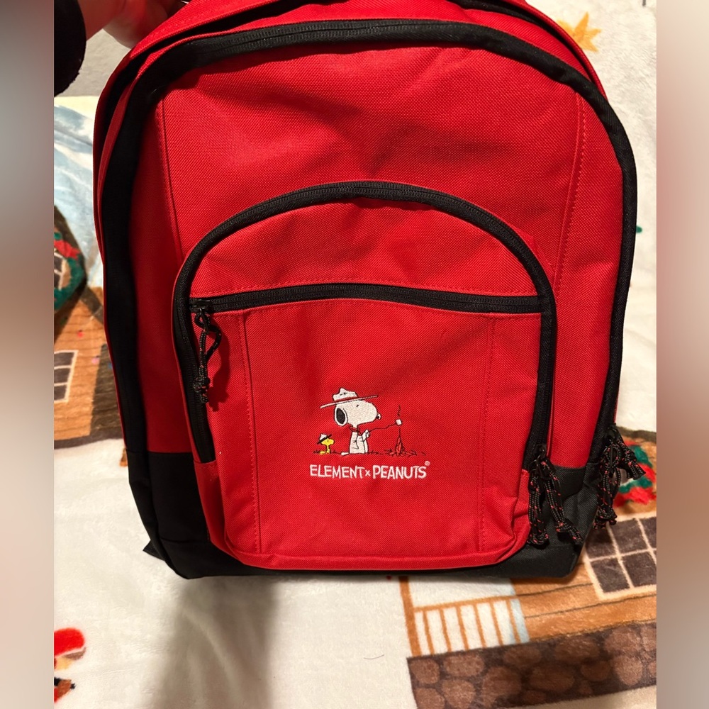ElementxPeanuts Red Backpack